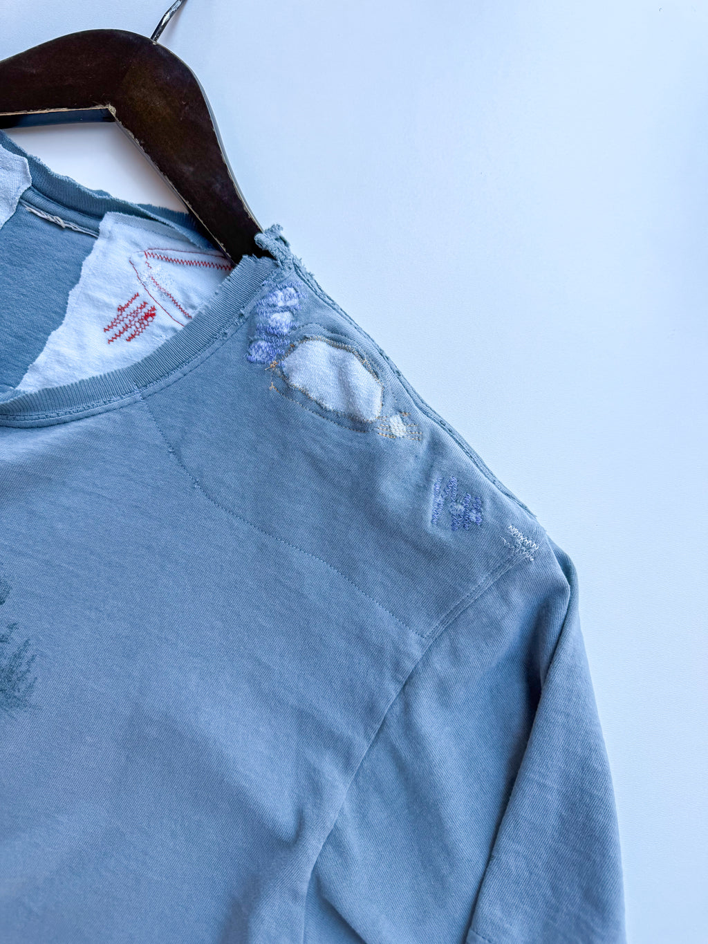 thoroughly repaired color t-shirt