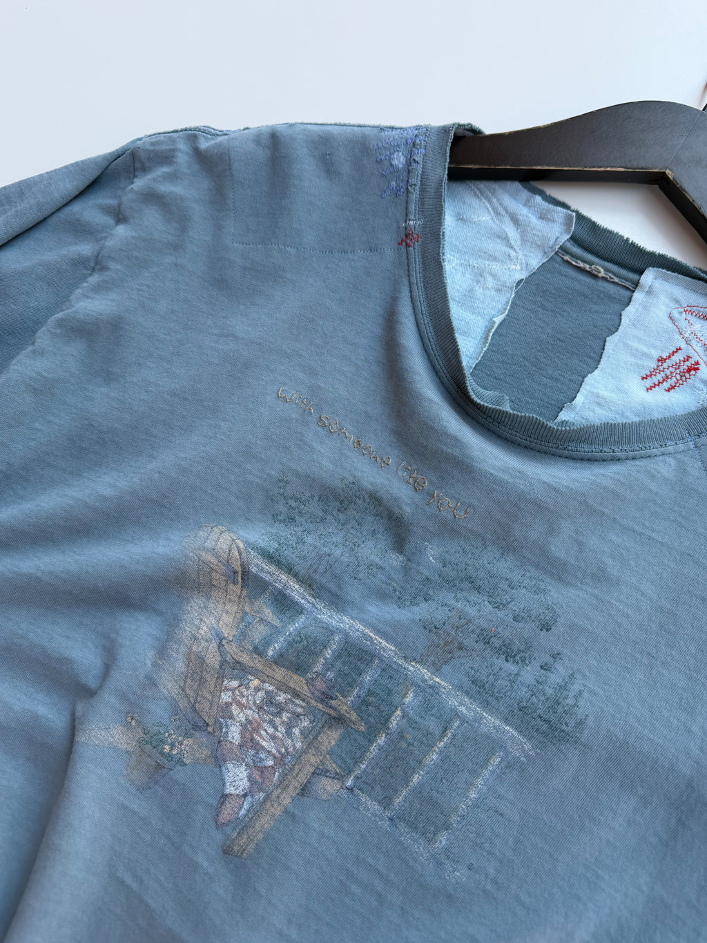 thoroughly repaired color t-shirt